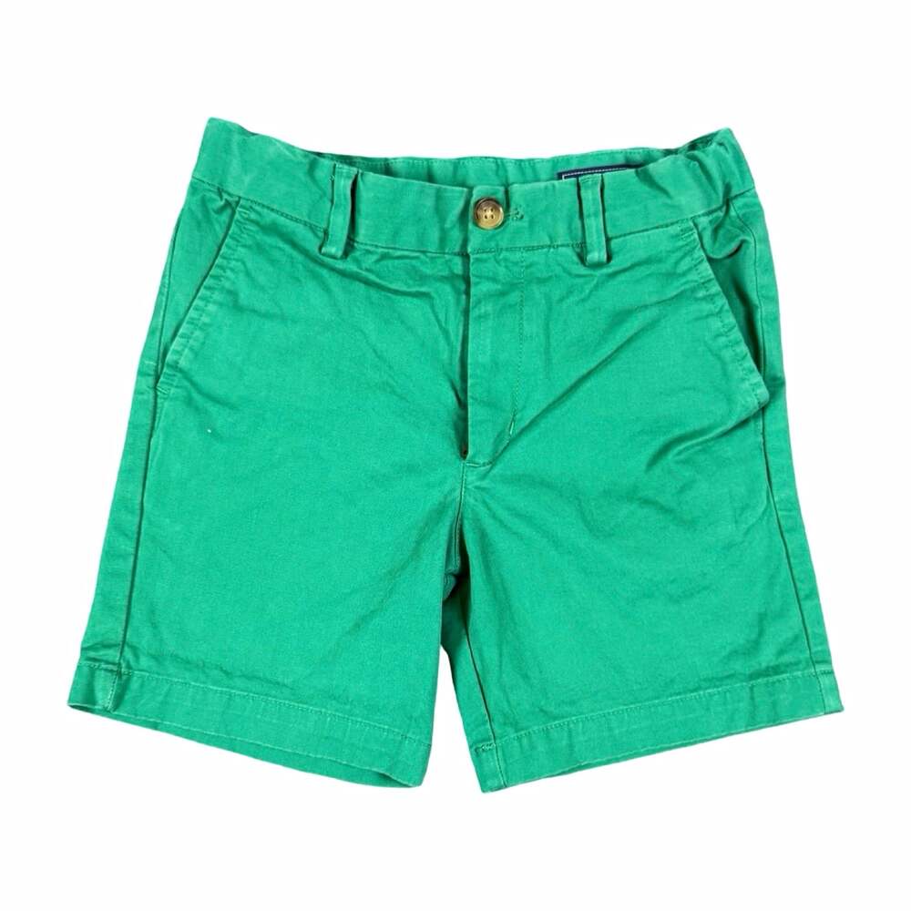 Vineyard Vines Boys Green Chino Preppy Coastal Shorts Size 6